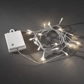 Konstsmide LED Lichterkette für Außen 80 warmweiße LEDs weißes Kabel innen und