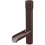 Inefa Regensammler Fallrohr, mit Klappe DN 50 PVC Dunkelbraun Befüllen Regentonne