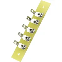 TRU Components Lötleiste einreihig Polzahl Gesamt 5 Epoxyd (L