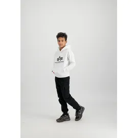 Alpha Industries Hoodie ALPHA INDUSTRIES "Basic Hoodie BL K", Mädchen, Gr. 16, weiß, Obermaterial: 80% Baumwolle, 20% Polyester, regular fit, Sweatshirts Hoodie