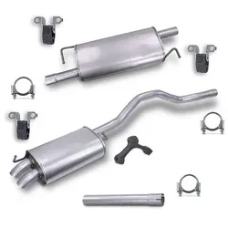 Atec Schalldämpfer Set + Montagematerial (Radstand 3400 mm) für VW