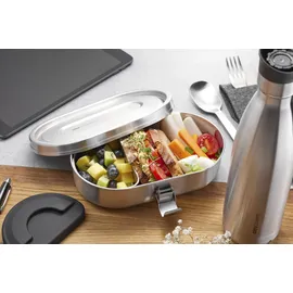 GEFU Lunchbox 'Companion', Lunchbox, Schwarz, silber