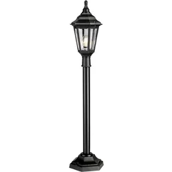 Kinsale Säulenlaterne mit 1 Licht, Schwarz