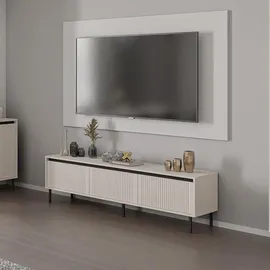 masseno OSTIA Lowboard 178,6x50x40 cm Beige MDF