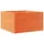 vidaXL Pflanzkübel 80 x 80 x 45,5 cm Wachsbraun
