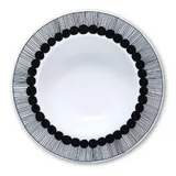 Marimekko Oiva Siirtolapuutarha Suppenteller 20 cm schwarz/weiß