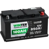 Autobatterie 100Ah 12V WINTER Starterbatterie WARTUNGSFREI ersetzt 95Ah