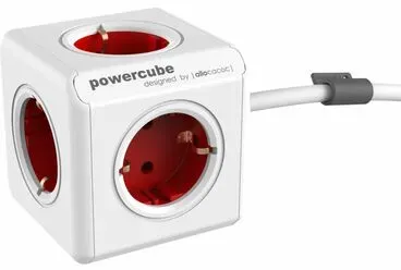 Allocacoc PowerCube Extended 1,5m cable rot