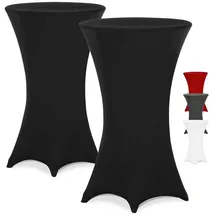 DETEX Stehtischhusse Schwarz Ø 70-75 cm 2er Set