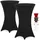 DETEX Stehtischhusse Schwarz Ø 70-75 cm 2er Set