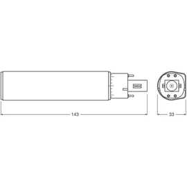 LEDVANCE LED-Kompaktlampe f. EVG DULUXLEDDE18HFV7W840