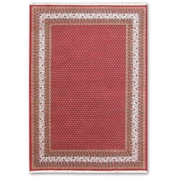 Orientteppich Mir Boteh Plain 120 x 180 cm Wolle Rot