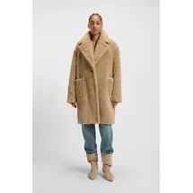 Boss Regular Fit Teddy-Mantel mit großen Taschen Modell 'CATEDY', Hellbraun, 44