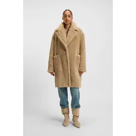 Boss Regular Fit Teddy-Mantel mit großen Taschen Modell 'CATEDY', Hellbraun, 44