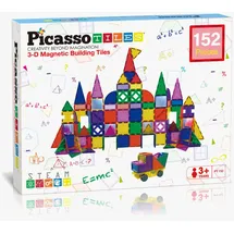 PicassoTiles Magnetische Bausteine Set 152-tlg.