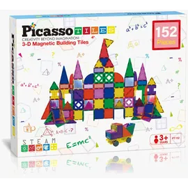 PicassoTiles Magnetische Bausteine Set 152-tlg.