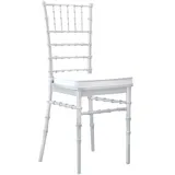 14er-Set Hochzeitsstuhl | Kunststoff | Weiß | Stapelbar | Chiavari Stuhl, Chiavarina Stuhl, Tiffany Stühle