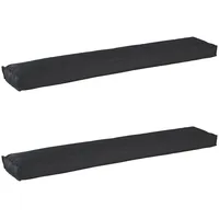 VidaXL Pallet-Kissen für Bank 2 Stk Schwarz 200x40x8 cm