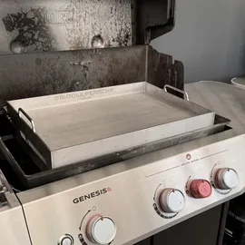 Grillrost.com Das Original Griddle 550 cm x 386 cm rostfrei Silber