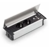 Bachmann GmbH Mehrfachsteckdose Kapsa-USB Schwarz