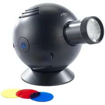 Infactory LED-Uhrenprojektor, 3 Farbfilter, projiziert Uhrzeit bis Ø 120 cm