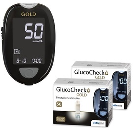 AKTIVMED GMBH GlucoCheck Gold Starter-Set 110 Teststreifen