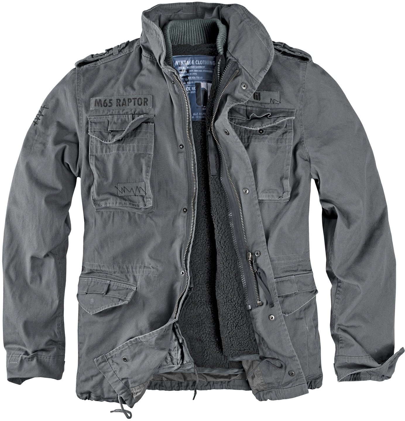 bw-online-shop M65 Jacke Raptor (Sale) anthrazit, Größe 6XL