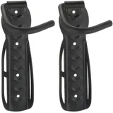 Relaxdays Fahrrad-Wandhalterung 2er Set schwarz