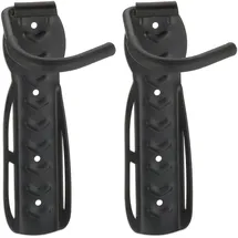 Relaxdays Fahrrad-Wandhalterung 2er Set schwarz