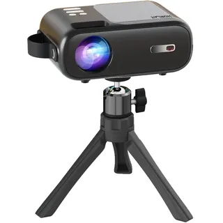 HORLAT Mini Beamer Stativ Projektorständer, Tragbar mit 360° Metall Drehbarer Kugelkopf für Kamera, Mini Beamer, Webcam (Seegrau Blau)