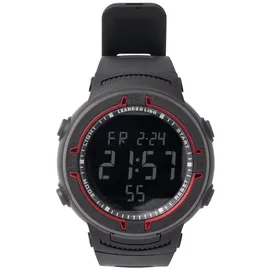 leandro lido "Vernazza" Unisex Sport Uhr schwarz/rot-Größe:Einheitsgröße