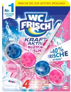 WC Frisch Kraft-Aktiv Duftspüler, Kraftkugeln mit 4-facher Aktivstoff-Kombination, Blüten-Frische, 1 Packung = 10 Stück