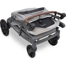 wonderfold outdoor L4 Quad-Kinderwagen grau