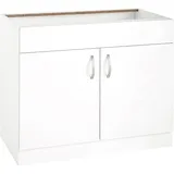 wiho Küchen Spülenschrank Flexi Breite 100 cm weiß