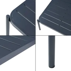 casa.pro Accettura Gartenmöbelset 3-tlg. grau