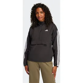 adidas Women's ESSENTIALS 3-STRIPES LIFESTYLE WOVEN Windbreaker black/white, S