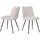 SIT Möbel SIT 4-Fußstuhl, (Set), 2 St., Bouclé, Oeko-Tex zertifiziert, schwarz-weiß