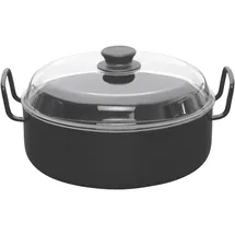 RIESS Oma´s Schmorpfanne 28 cm mit Glasdeckel