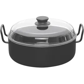 RIESS Oma´s Schmorpfanne 28 cm mit Glasdeckel