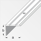 alfer Treppenprofil 2 m, 25 x 20 mm Aluminium eloxiert silber