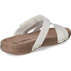 Rieker Damen Pantolette in weiß - Gr. 39