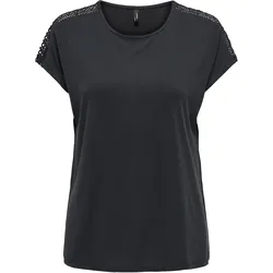 ONLY Kurzarmshirt »ONLFREE LIFE CAPSLEEVE LACE TOP JRS« ONLY Black M (38)