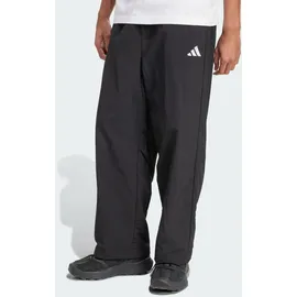 adidas Essential Small Logo Woven Open Hem Jogginghose Black/White XS