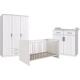 WIMEX Babyzimmer-Komplettset »Borkum«, (3 tlg.), weiß