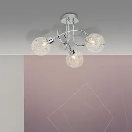 Lightbox 3 flammige Deckenlampe 3 G9 Metall/Glas