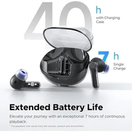 soundpeats Clear Black