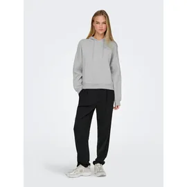 Only Kapuzensweatshirt Light Grey Melange XS