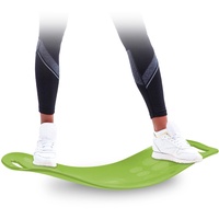 Relaxdays Fitness Balance Board, Twist-Board für Ganzkörpertraining, Yoga, bis 150 kg, Gleichgewichtstrainer, grün,