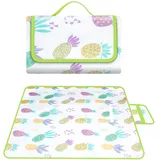 Faltbare Picknickdecke 200x200, Picnic Blanket Stranddecke Sandfrei Strandmatte Faltbar Picknick Decke Groß Camping Teppich Zeltteppich Picnic Decke Camping Zubehör Outdoor Teppich Outdoor