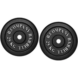Bad Company Hantelscheiben aus Gusseisen I Gewichtsscheiben 30/31 mm für das Hanteltraining I 50 kg (2 x 25 kg)